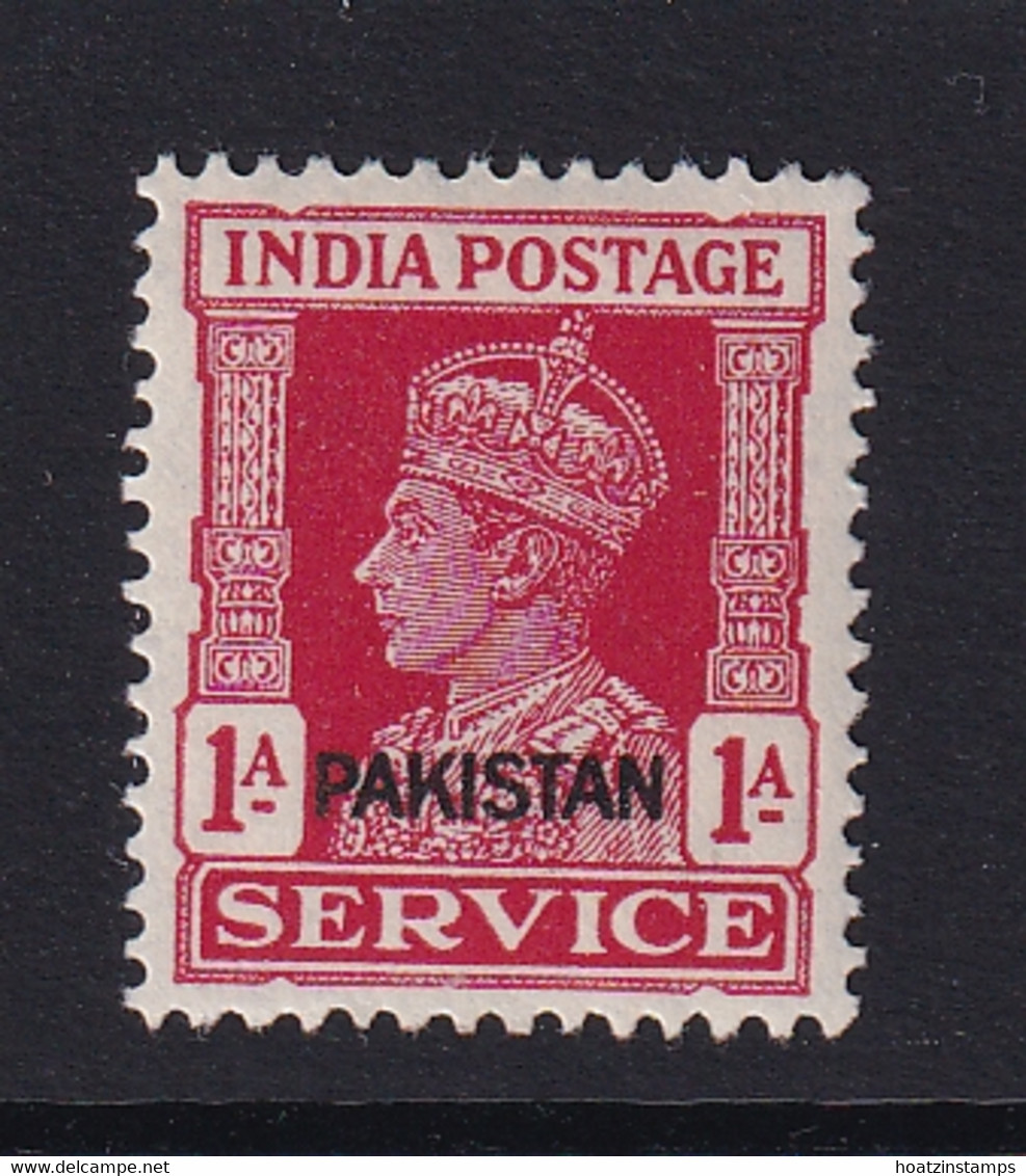 Pakistan: 1947   Official - KGVI 'Pakistan' OVPT    SG O4    1a     MH - Pakistán