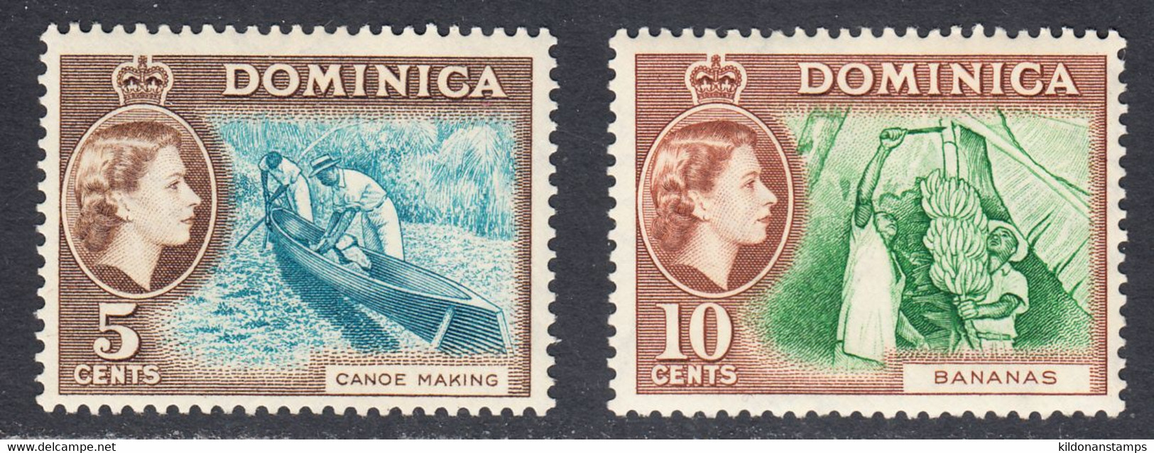 Dominica 1954-62, Mint Mounted, Sc# ,SG 147,150 - Dominica (...-1978)