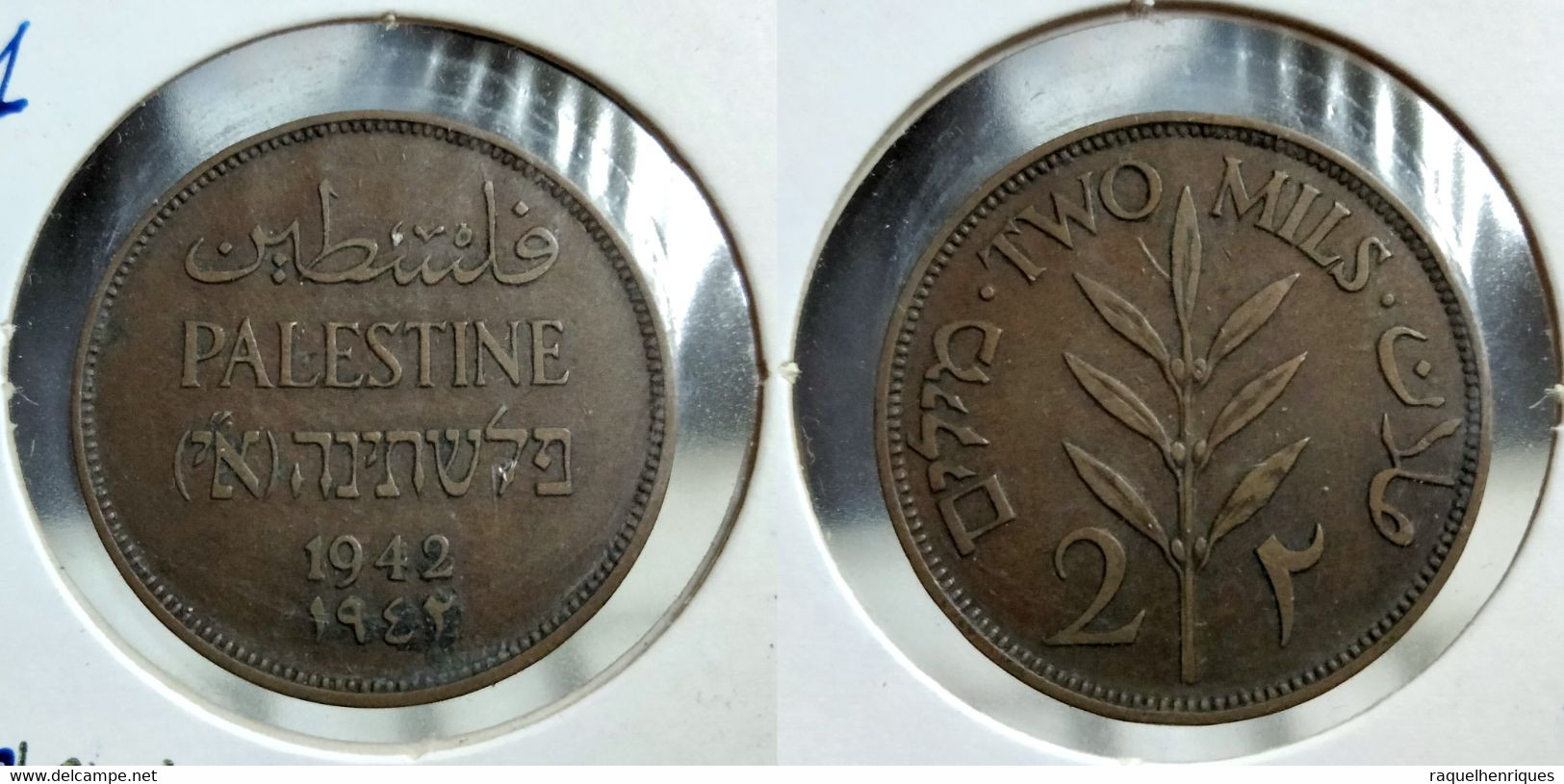 Palestine 2 Mils 1942 Km#2 (G#01-11) - Autres – Asie