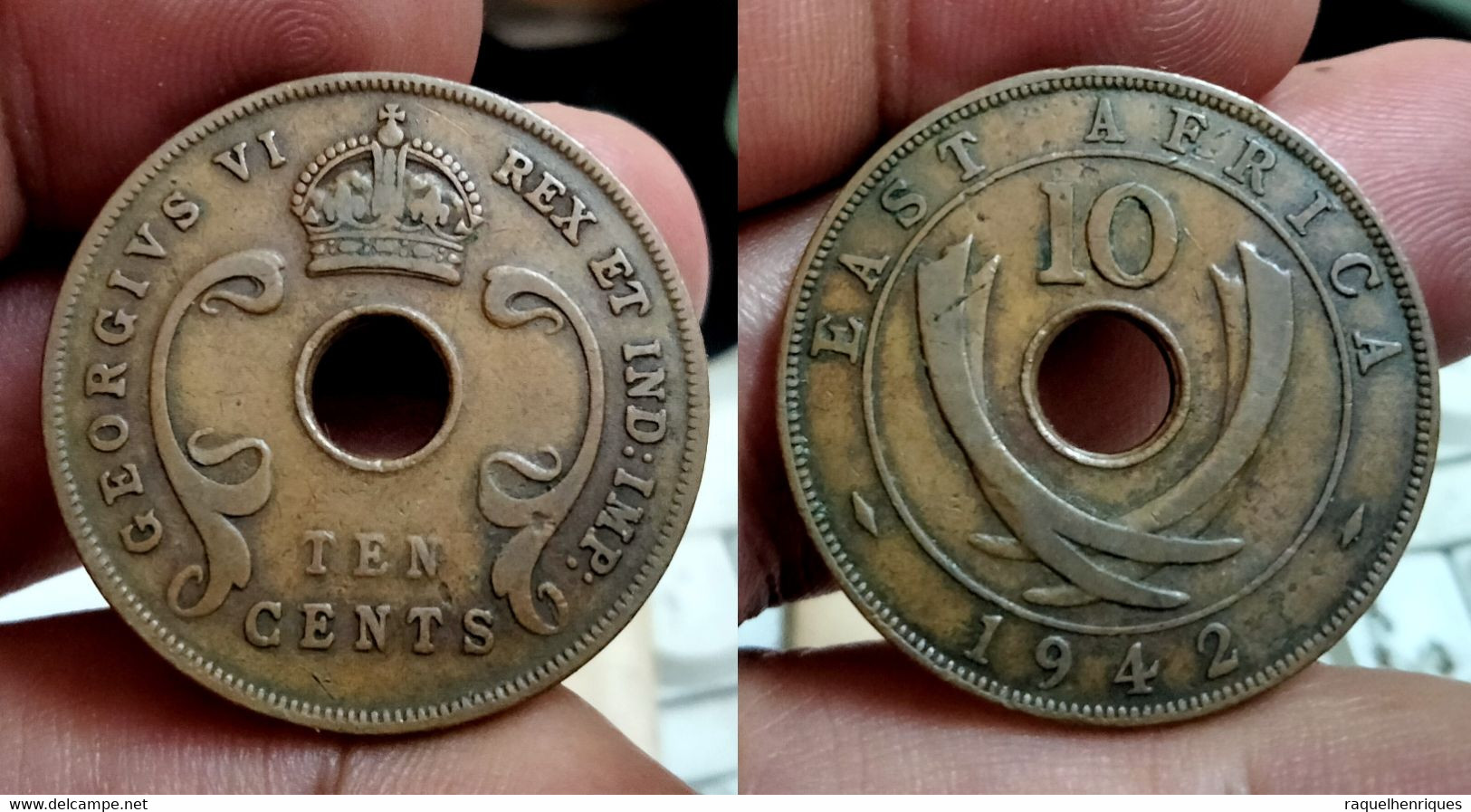 East Africa 10 Cents 1942 Km#26.2 (G#01-22) - British Colony