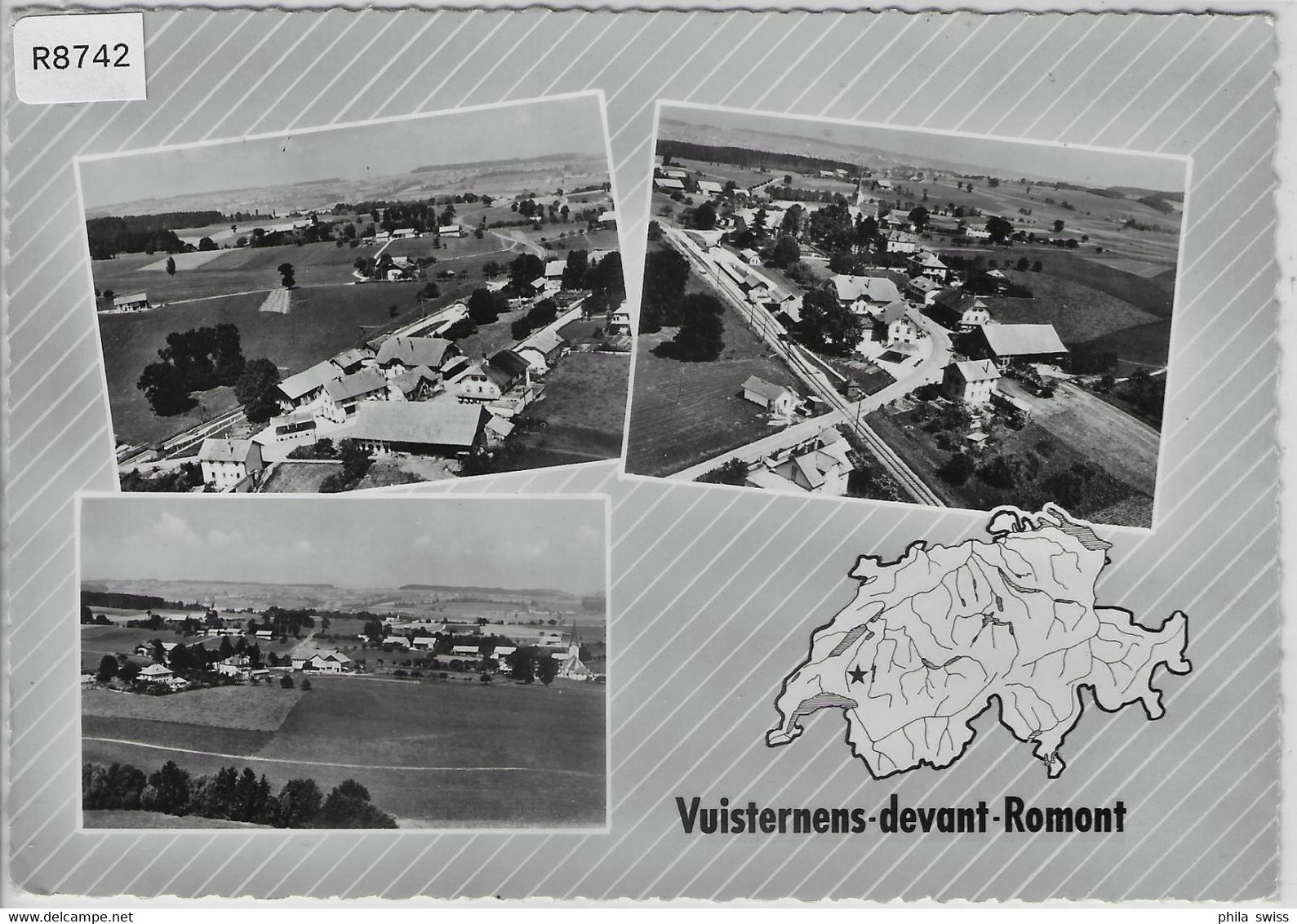 En Avion Au-Dessus De Vuisternens-devant-Romont - Flugaufnahme Perrochet - Romont