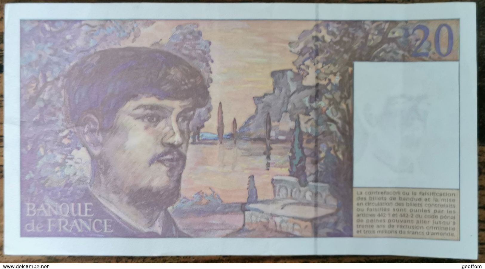 Billet 20 Francs CLAUDE DEBUSSY 1997 FRANCE F.054 - 20 F 1980-1997 ''Debussy''