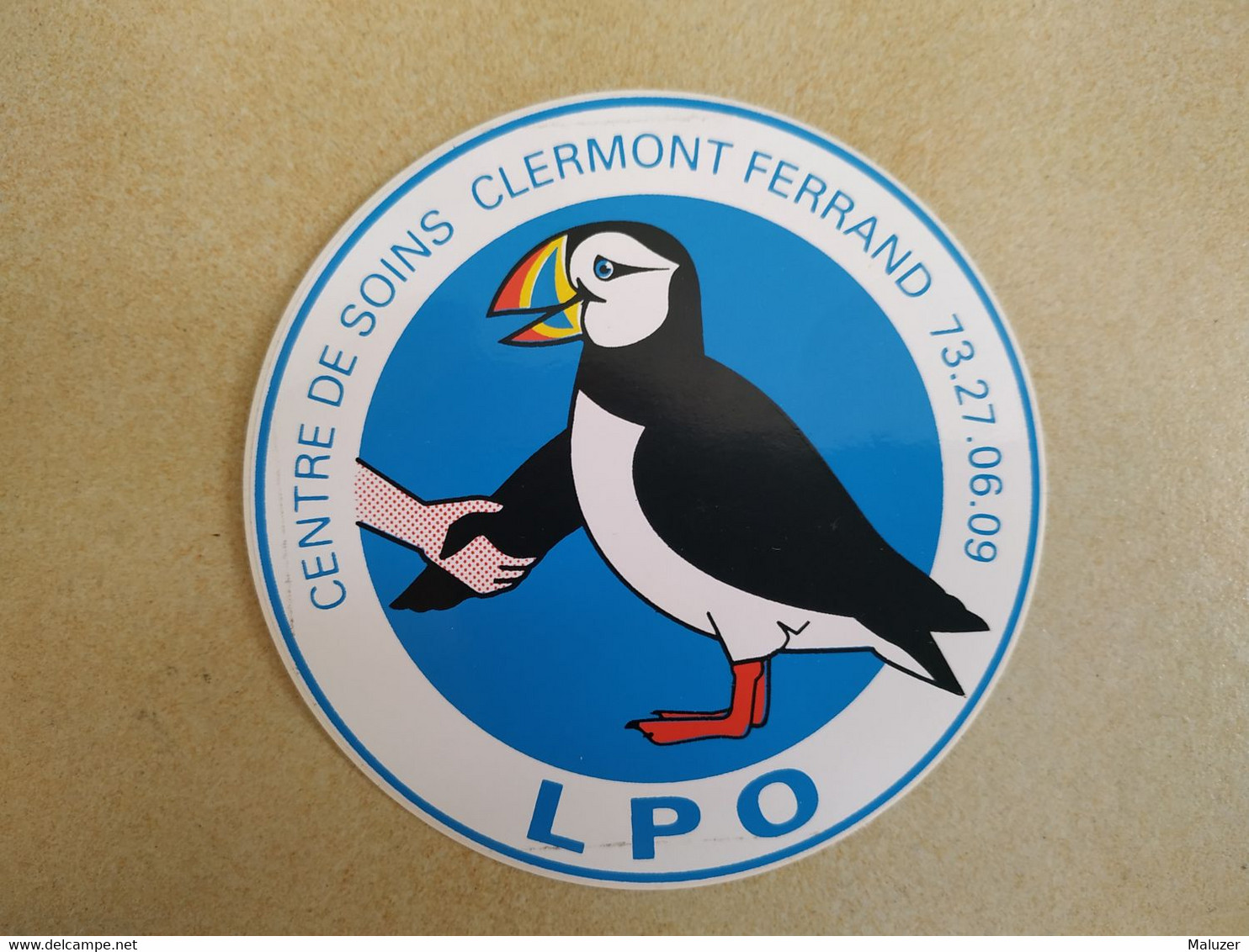 AUTOCOLLANT STICKER - LPO - LIGUE DE PROTECTION DES OISEAUX – CENTRE DE SOINS CLERMONT-FERRAND - Stickers