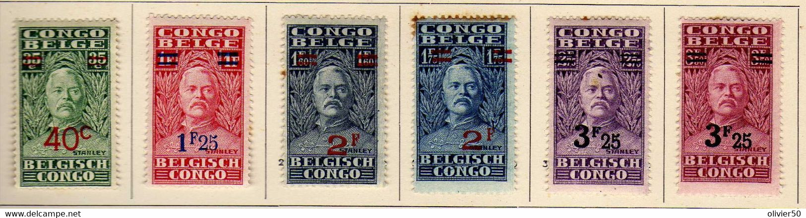 Congo Belge (1931) - Stanley Surcharges - Neufs* - MH - Ongebruikt