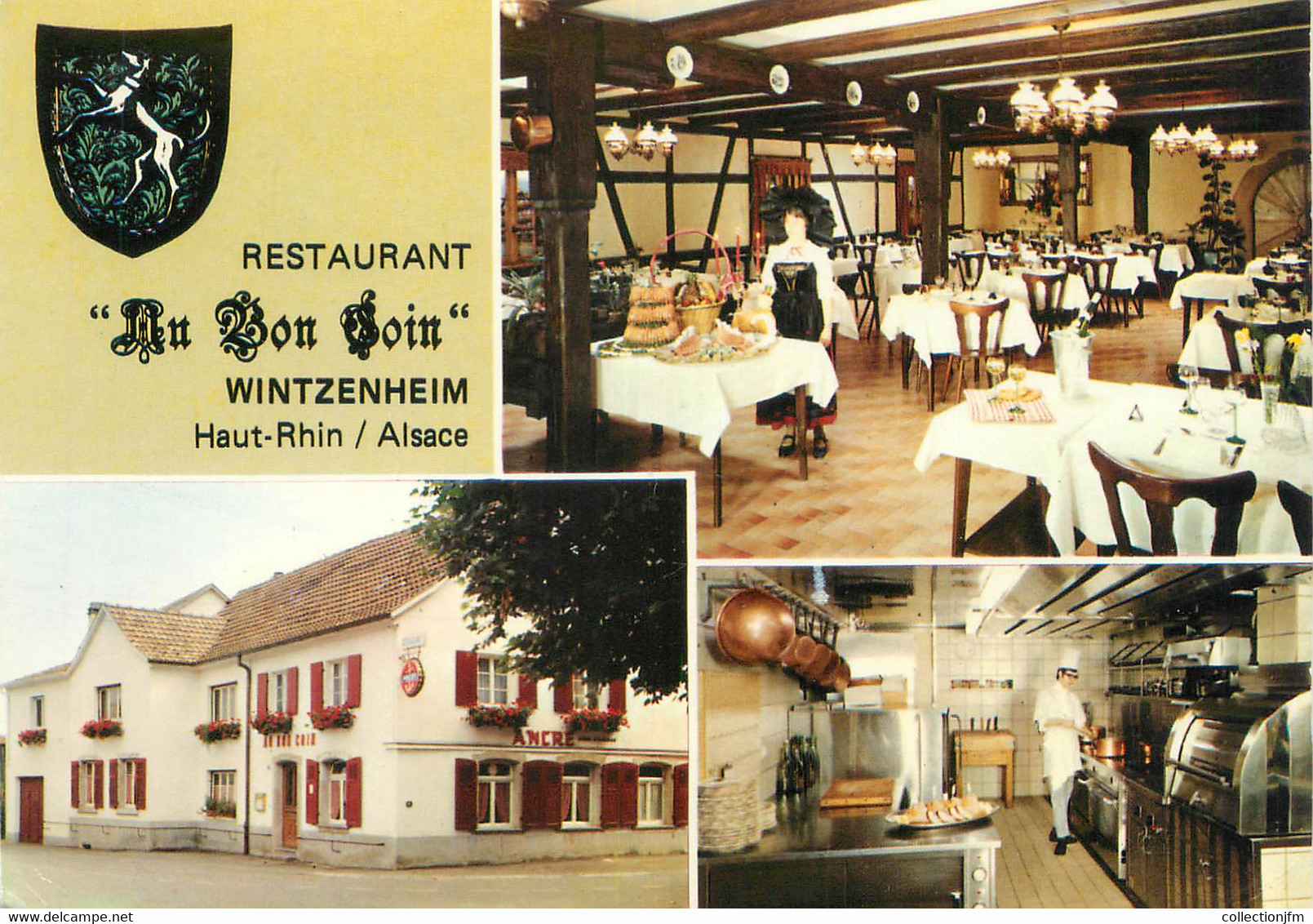 CPSM FRANCE 68 "Wintzenheim, Restaurant Au Bon Coin" - Wintzenheim