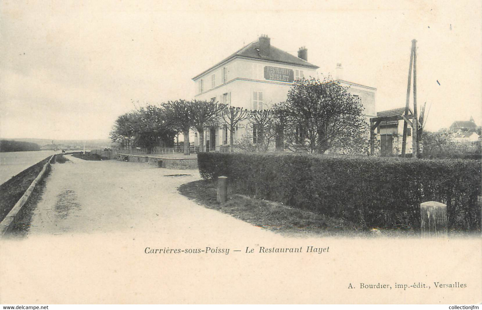 CPA FRANCE 78 "Carrières Sous Poissy, Le Restaurant Hayet" - Carrieres Sous Poissy