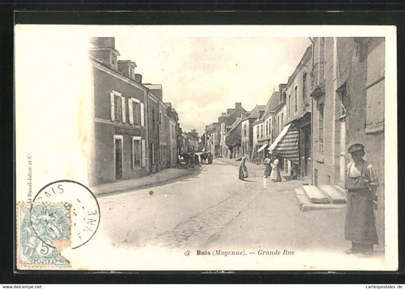 CPA Bais, Grande Rue - Bais