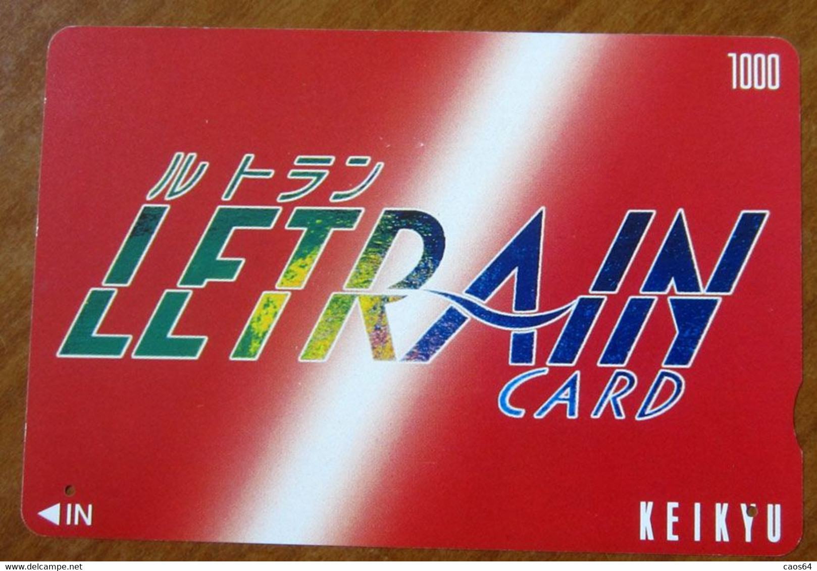 GIAPPONE Ticket Biglietto  City Train - Keihin Keikyu Railway - Letrain Card 1.000 ¥ - Usato - World