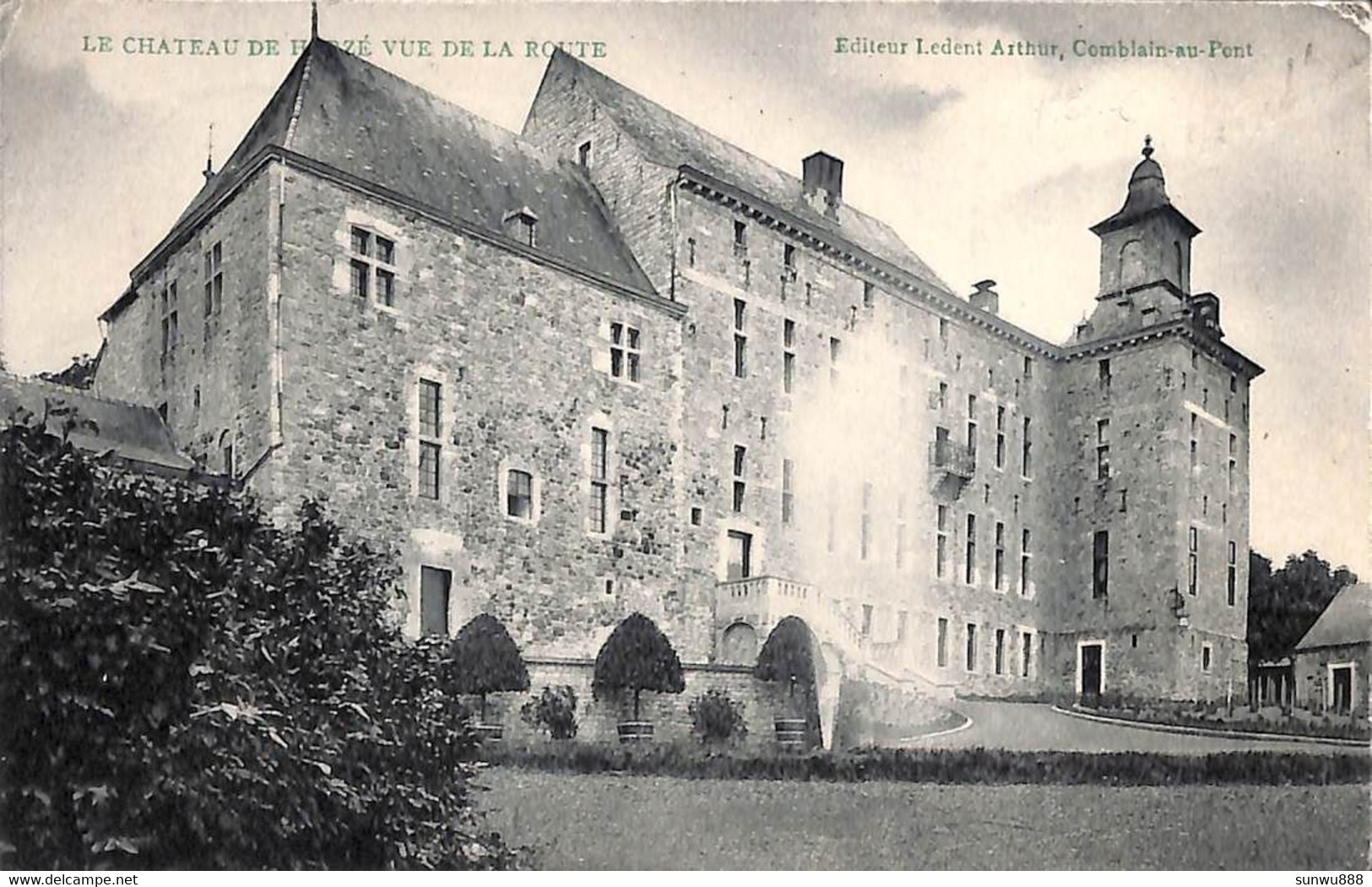 Le Château De Harzé, Vue De La Route (Edit. Ledent Arthur, W V S) - Aywaille