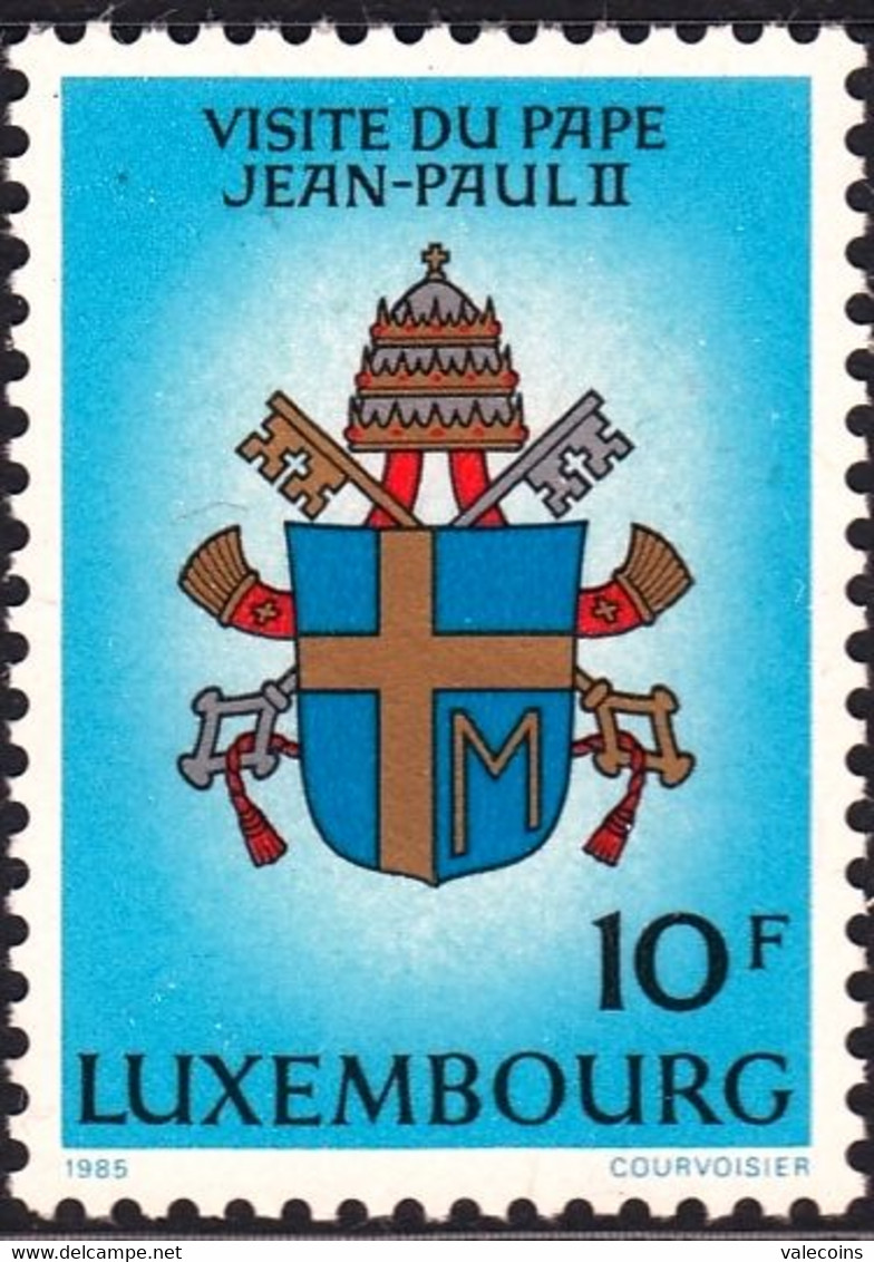 # LUSSEMBURGO LUXEMBOURG - 1985 - Papa Giovanni Paolo II - Pope Pape - Stamp MNH - Sonstige & Ohne Zuordnung