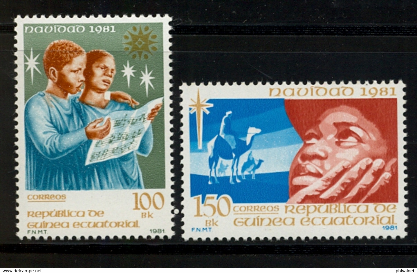 GUINEA ECUATORIAL , ED. 30 / 31 ** , NAVIDAD 1981 - Equatoriaal Guinea