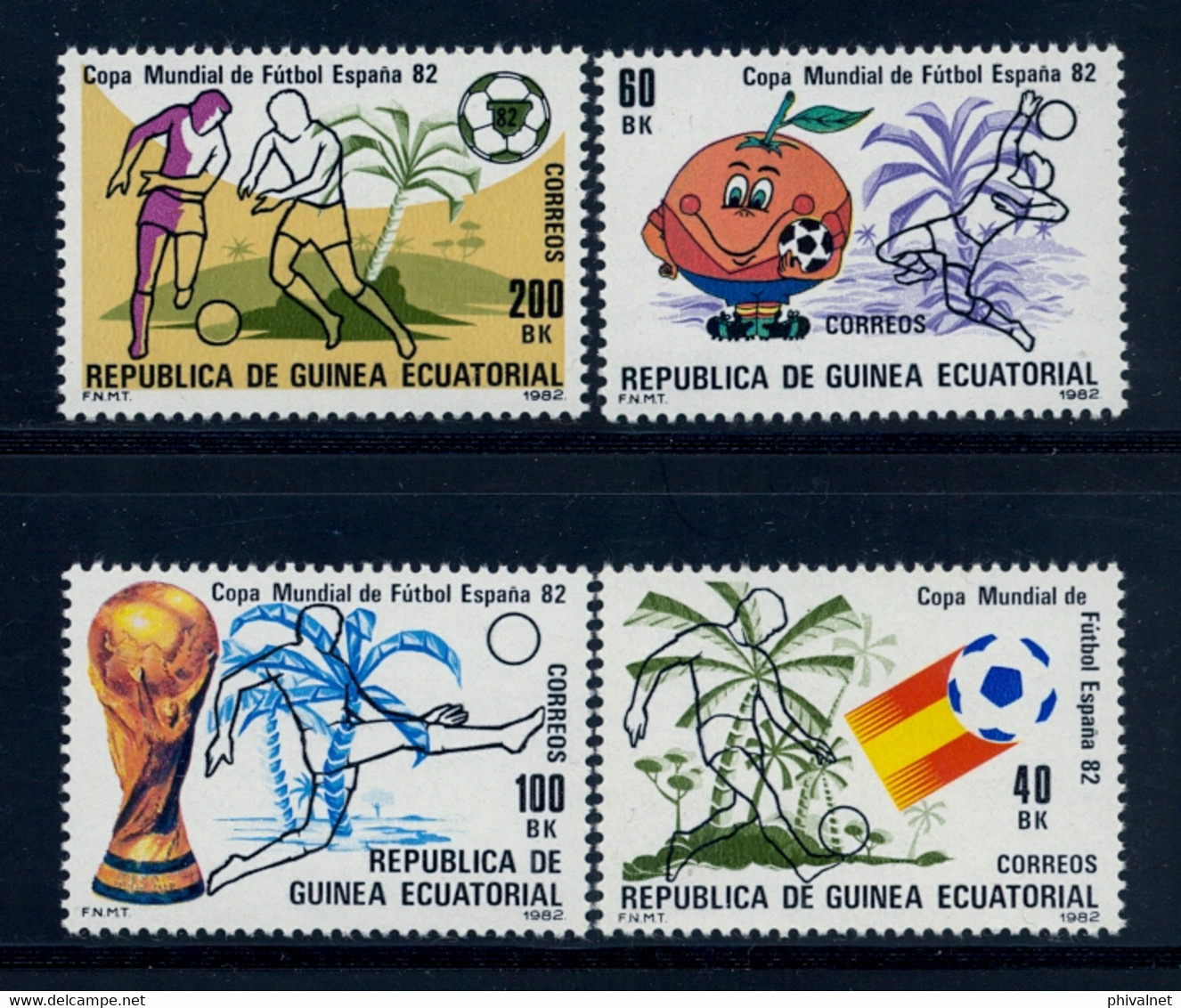 GUINEA ECUATORIAL , ED. 35 / 38 ** , COPA MUNDIAL DE FÚTBOL , ESPAÑA 82 , FOOTBALL , SOCCER - Guinea Ecuatorial