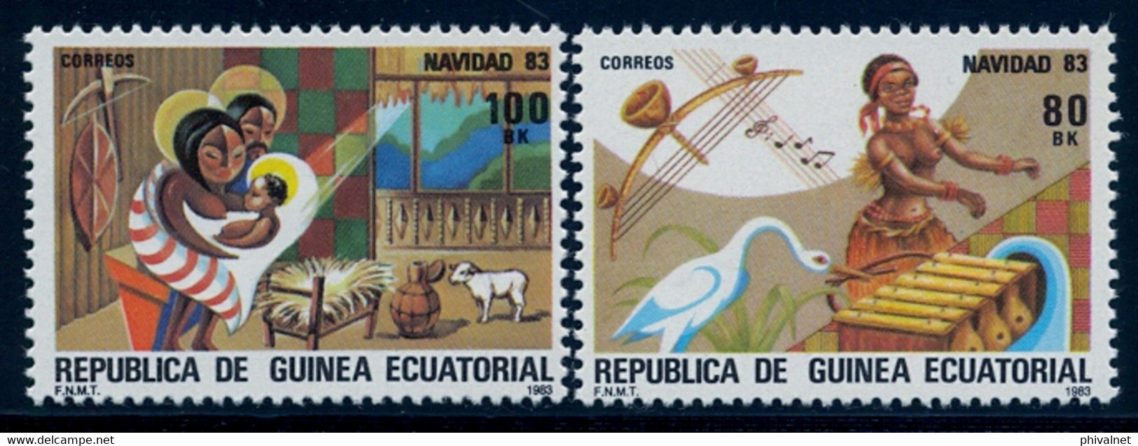 GUINEA ECUATORIAL , ED. 49 / 50 ** , NAVIDAD 1983 - Guinea Ecuatorial