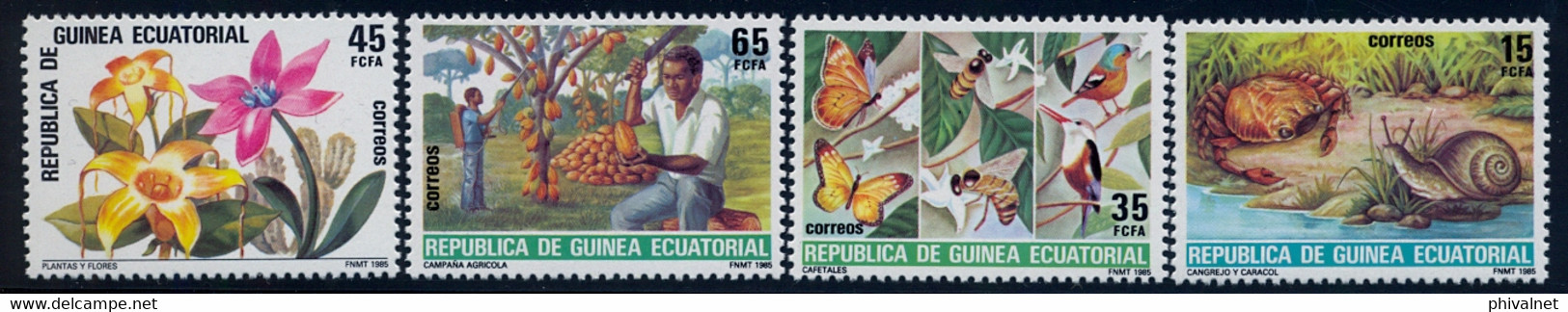 GUINEA ECUATORIAL , ED. 73 / 76 ** , PROTECCIÓN DE LA NATURALEZA - Guinea Ecuatorial