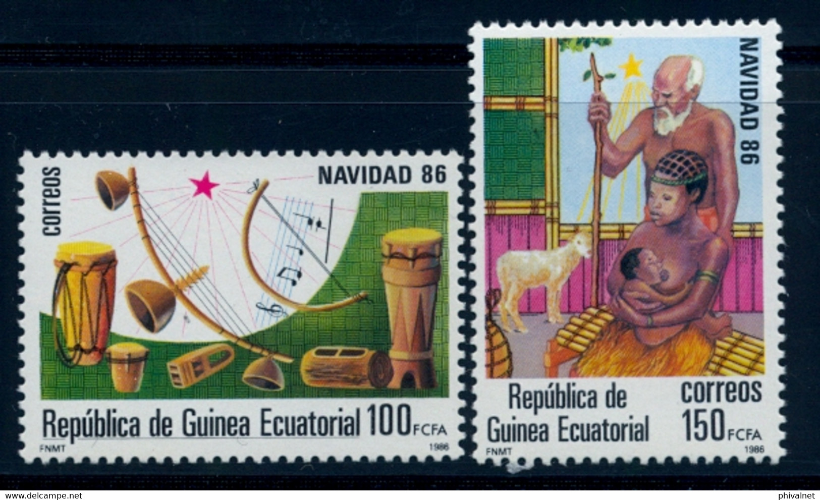 GUINEA ECUATORIAL , ED. 87 / 88 ** , NAVIDAD 1986 - Guinea Ecuatorial