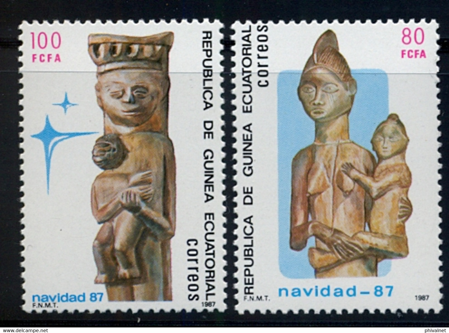 GUINEA ECUATORIAL , ED. 96 / 97 ** , NAVIDAD 1987 - Equatorial Guinea