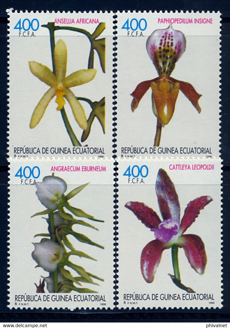 GUINEA ECUATORIAL , ED. 255 / 258 **, ORQUÍDEAS , ORCHIDS , FLOWERS - Äquatorial-Guinea