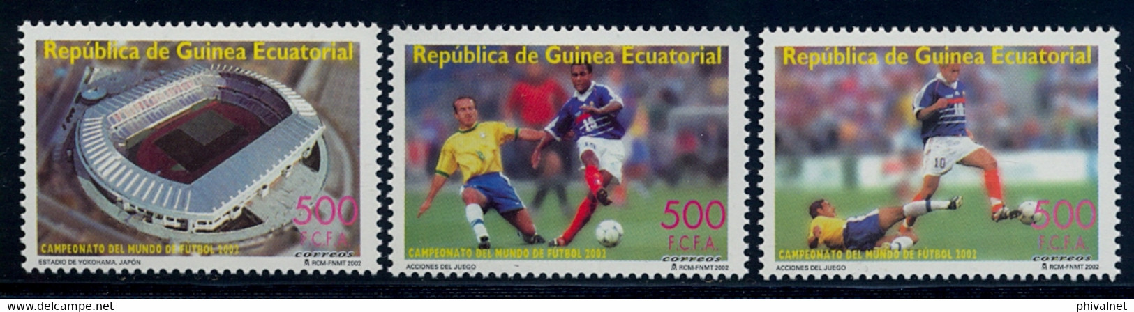 GUINEA ECUATORIAL , ED. 304 / 306  **, COPA MUNDIAL DE FÚTBOL 2002 , FOOTBALL , SOCCER - Guinea Ecuatorial