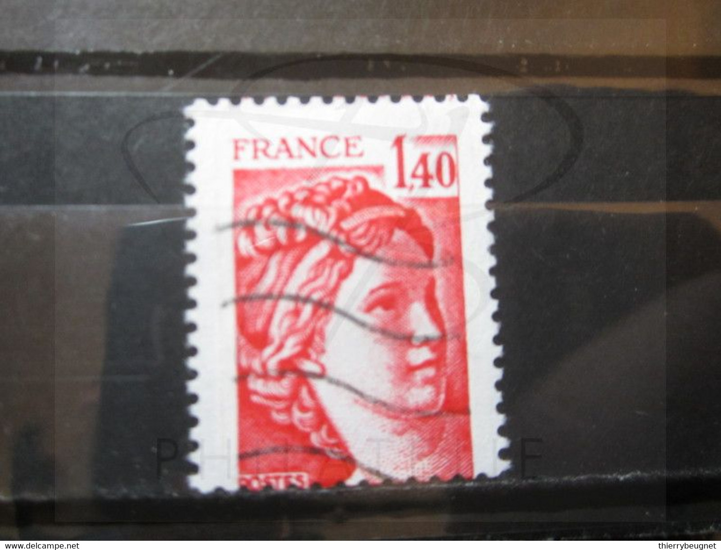 VEND BEAU TIMBRE DE FRANCE N° 2102 , PIQUAGE DECALE !!! - Used Stamps