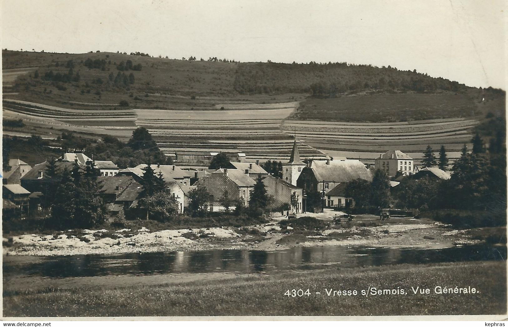 4304 - VRESSE S/SEMOIS : Vue Générale - TRES VRARE VARIANTE - Cacher De La Poste 1947 - Vresse-sur-Semois