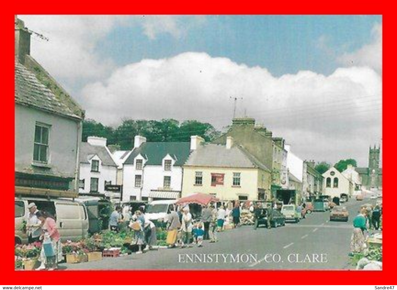 CPSM/gf  ENNISTYMON (Irlande)  Market Day In Ennistymon, Animé...M822 - Clare