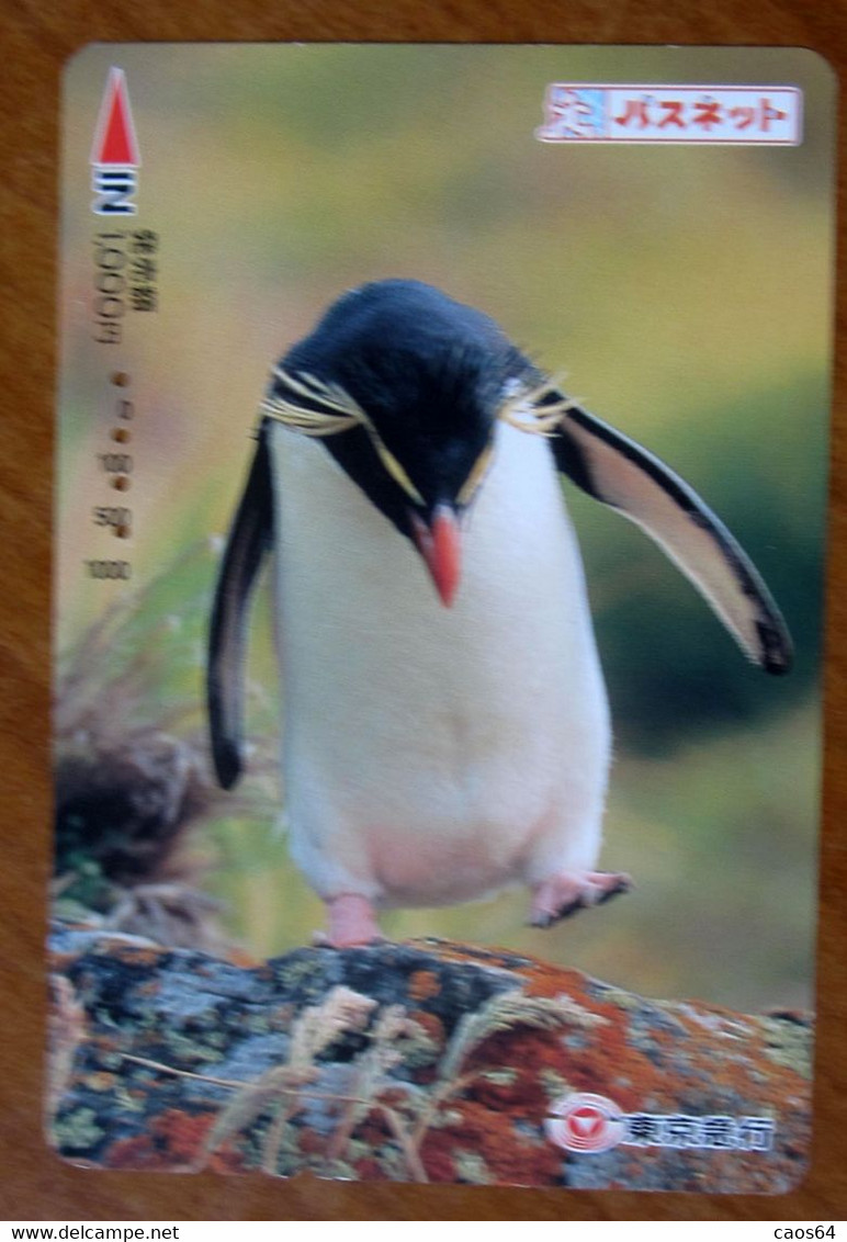 GIAPPONE Ticket Biglietto Bus Metro Treni Animali Pinguini Card 1000 ¥ - Usato - Welt