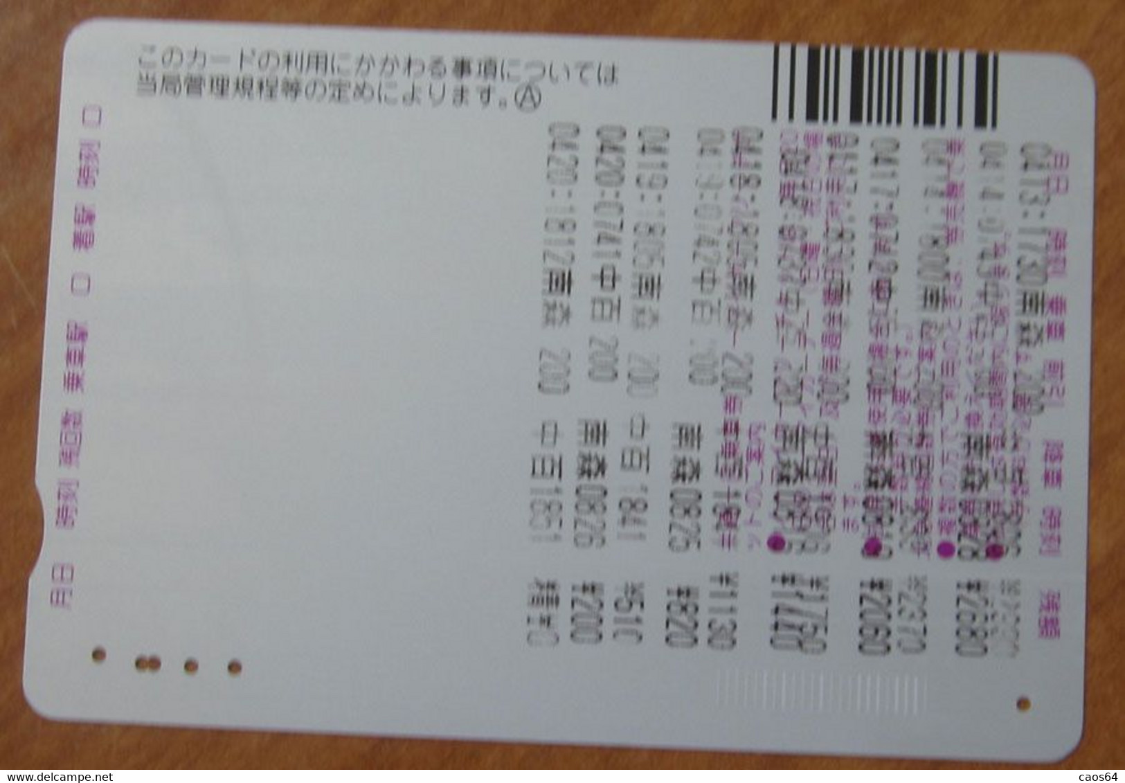 GIAPPONE Ticket Biglietto Bus Metro Treni   Card 3300 ¥ - Usato - Welt