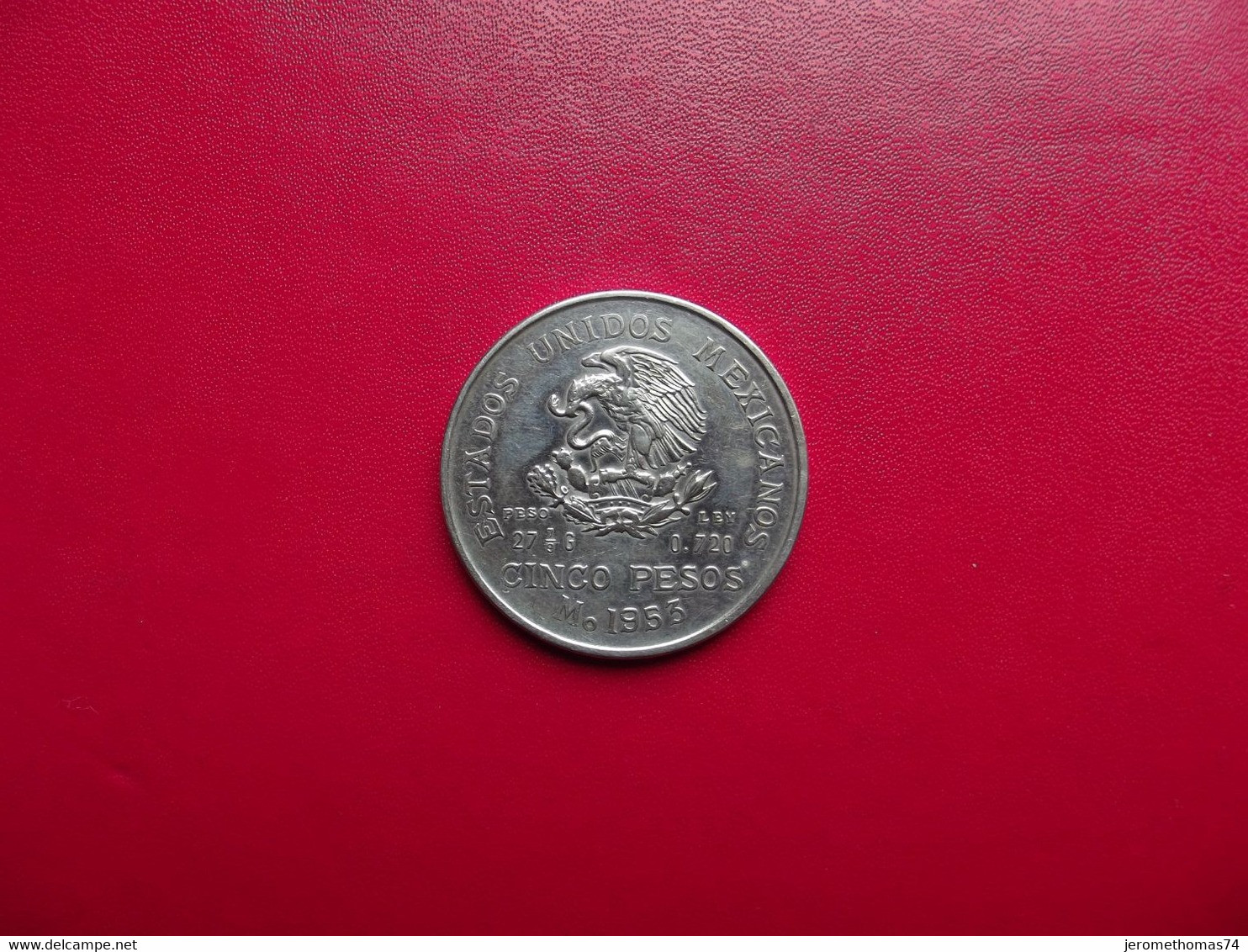 5 Pesos Mexique Argent 1953 - México