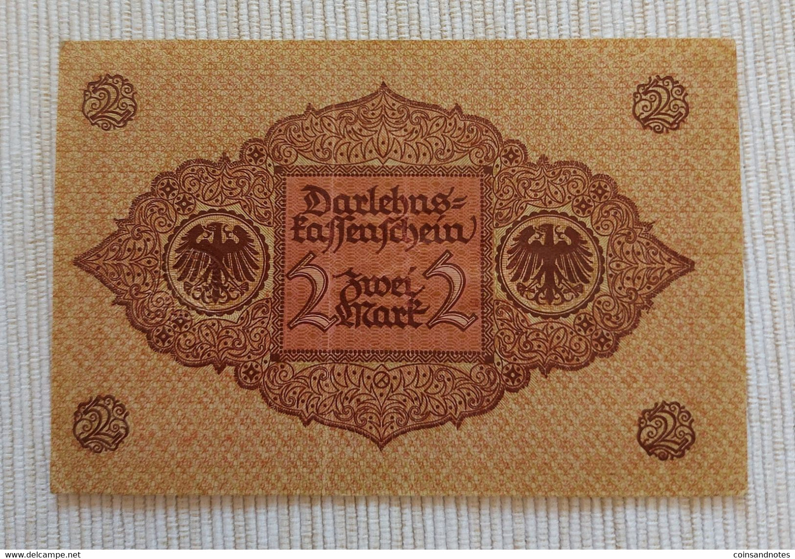 Germany 1920 - 2 Mark - Darlehenskassenschein - Rosenberg 65b - Nr 47.269369 - VVF - 2 Mark