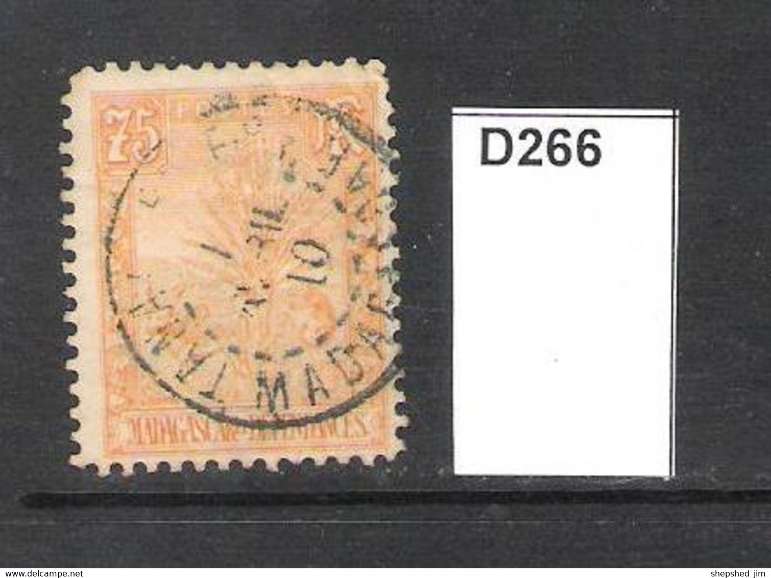 Madagascar And Deps 1903 Lemur And Zeubu 9 Values To 40c - Gebraucht