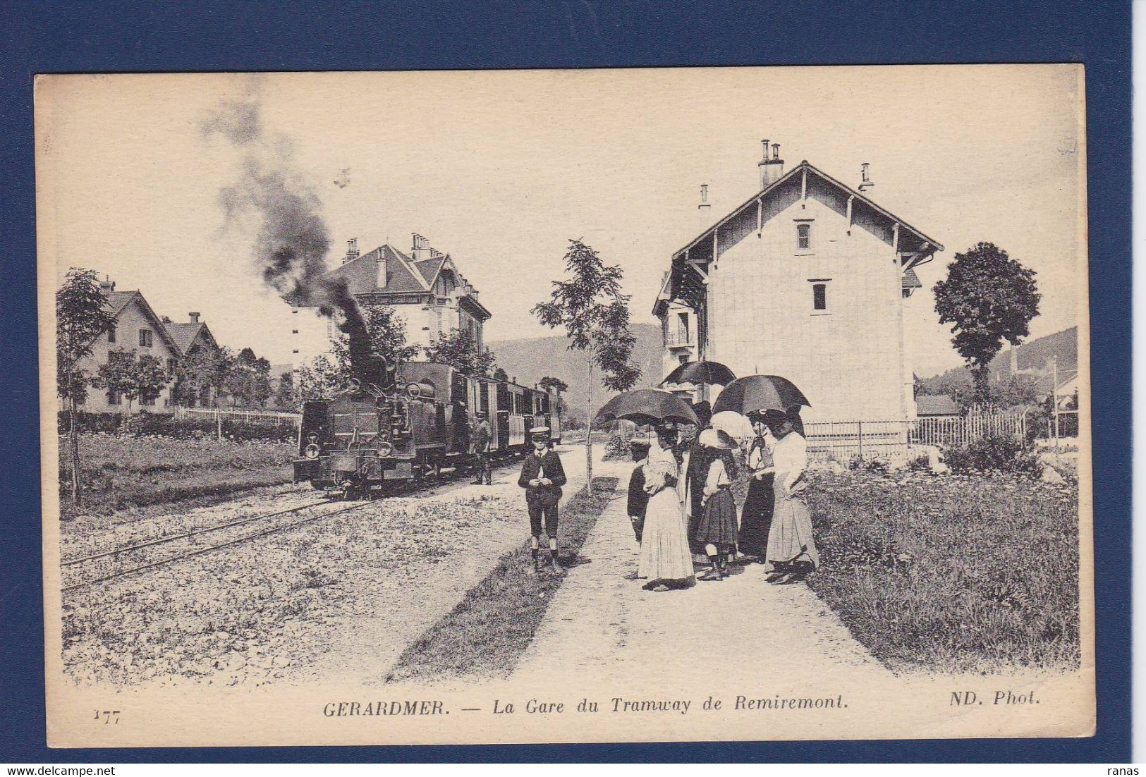 CPA [88] Vosges > Gerardmer Station Chemin De Fer écrite Train - Gerardmer