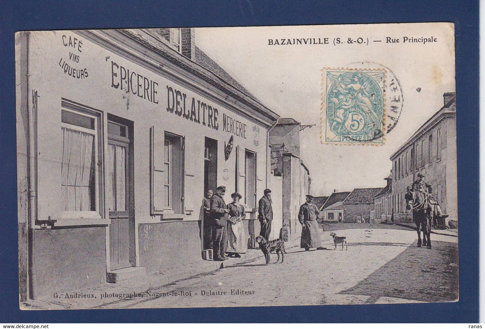 CPA [78] Yvelines Bazainville Commerce Shop Devanture Magasin Circulé - Altri & Non Classificati