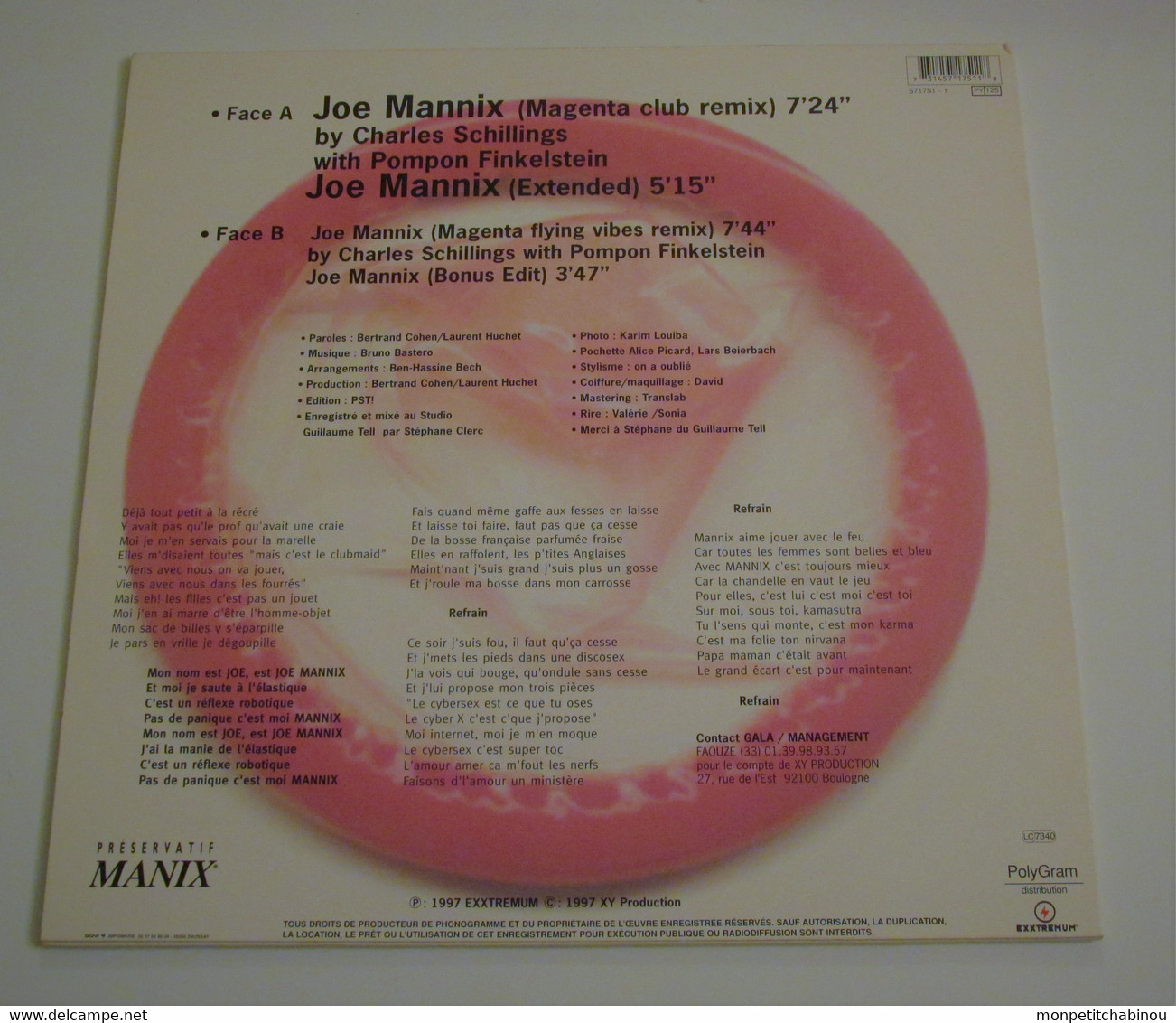 Maxi 33T JOE MANNIX Remix By CHARLES SCHILLINGS - Dance, Techno & House