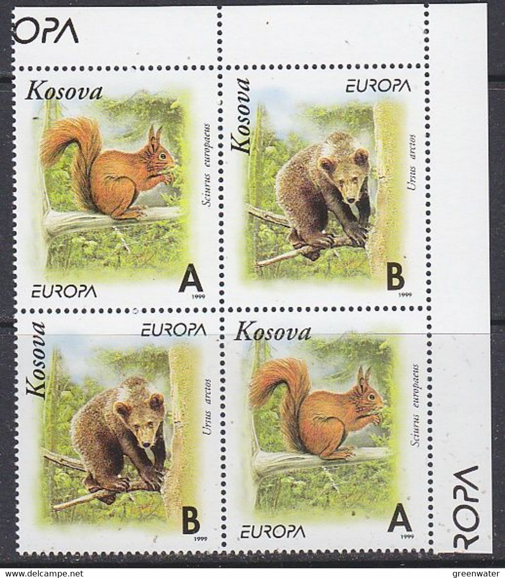 Europa Cept 1999 Kosovo 2x2v Perforated ** Mnh (52021) Private Issue - 1999