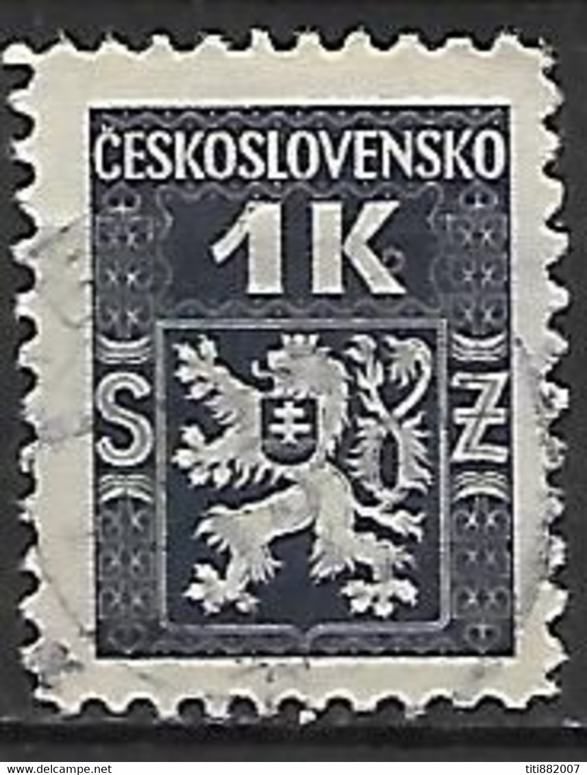 TCHECOSLOVAQUIE   -    SERVICE  -  1946.   Y&T N° 2 Oblitéré.    Lion Héraldique. - Official Stamps