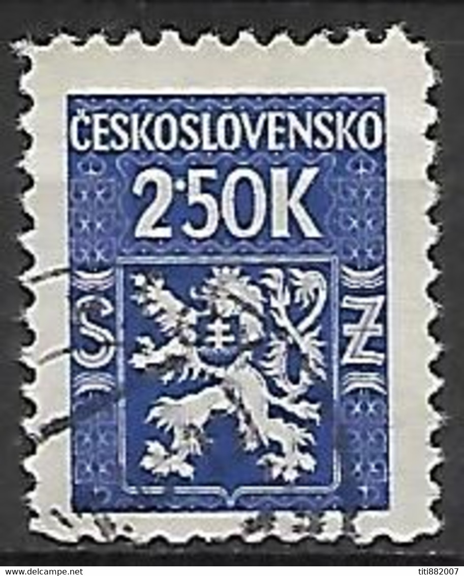 TCHECOSLOVAQUIE   -    SERVICE  -  1946.   Y&T N° 5 Oblitéré.    Lion Héraldique. - Official Stamps