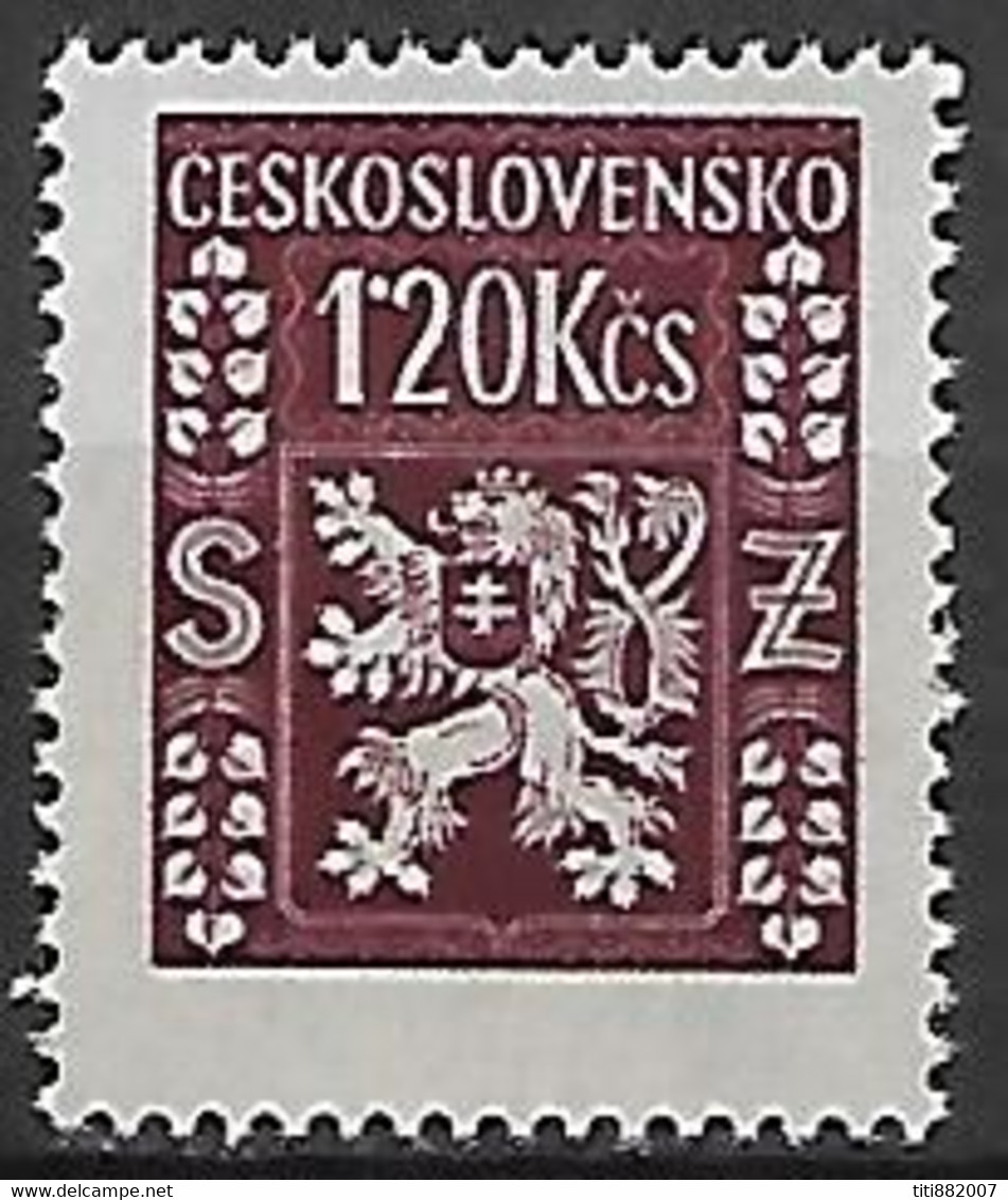 TCHECOSLOVAQUIE   -    SERVICE  -  1947 .   Y&T N° 11 ** .   Lion Héraldique. - Official Stamps