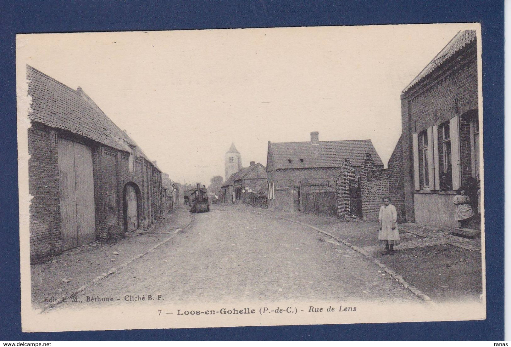 CPA [62] Pas De Calais Loos En Gohelle écrite Rouleau - Sonstige & Ohne Zuordnung