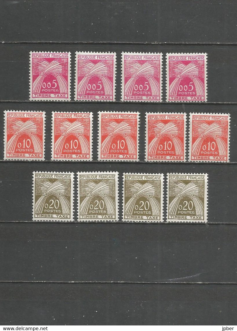 France - Taxes - Lot De Timbres **/* N° 90 à 92 - - 1960-.... Nuevos