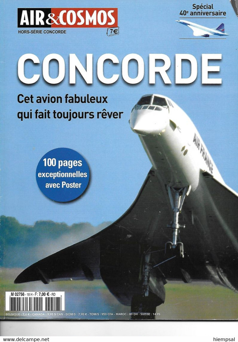 AIR & COSMOS    CONCORDE   REVUE  HORS -SERIE   CONCORDE - Revistas De Abordo