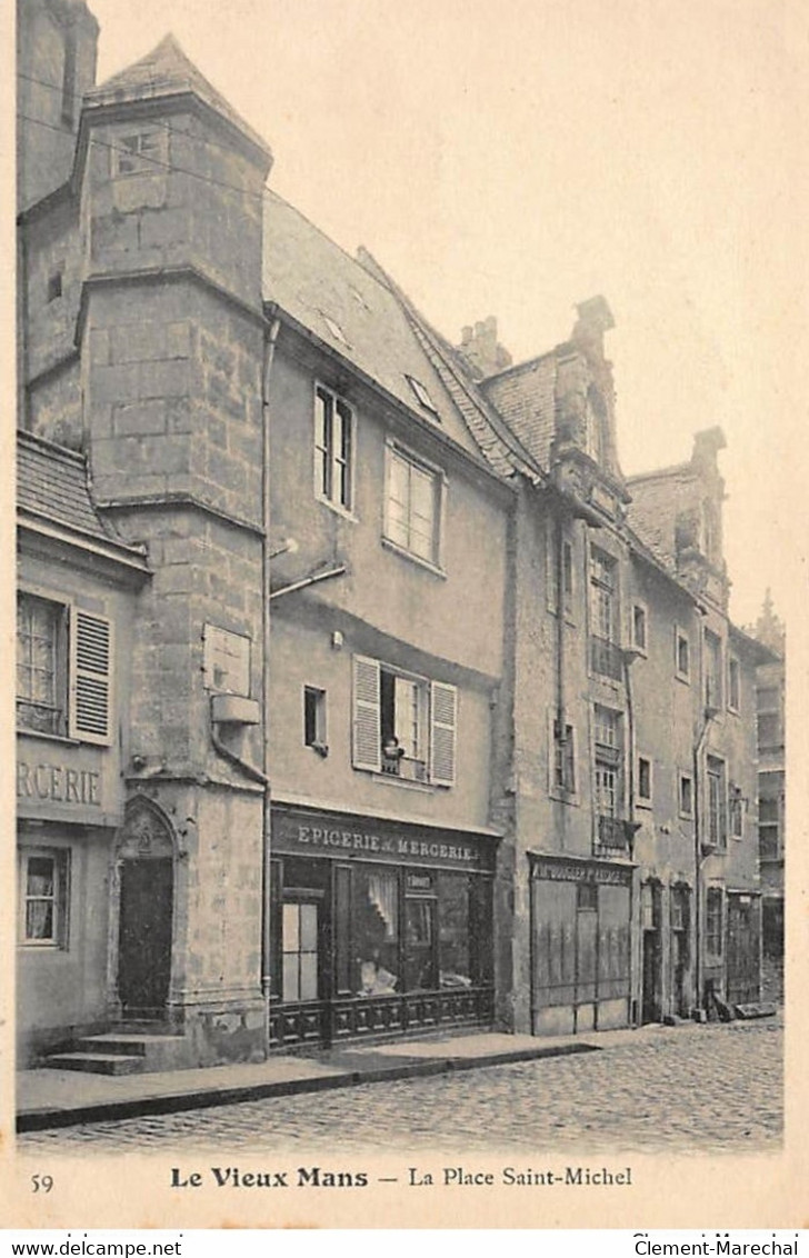 LE VIEUX MANS : La Place Saint-michel - Tres Bon Etat - Le Mans