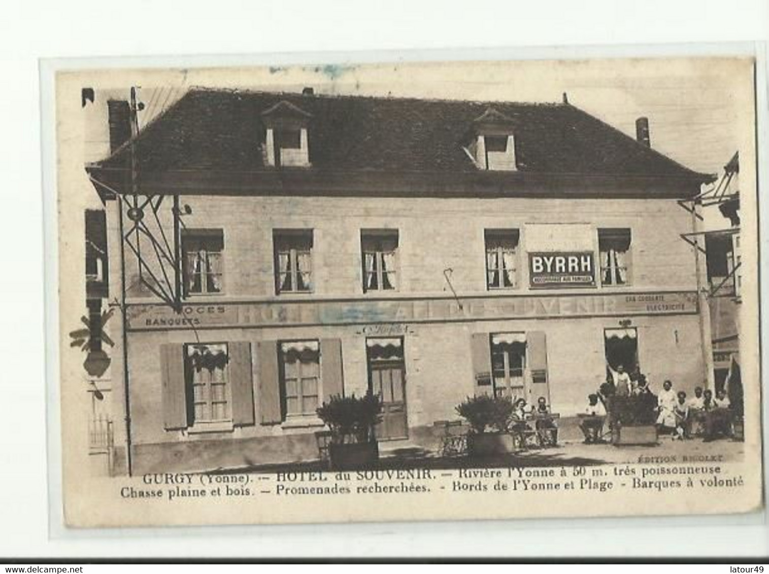 Gurgy  Hotel Du Souvenir  1910 - Gurgy
