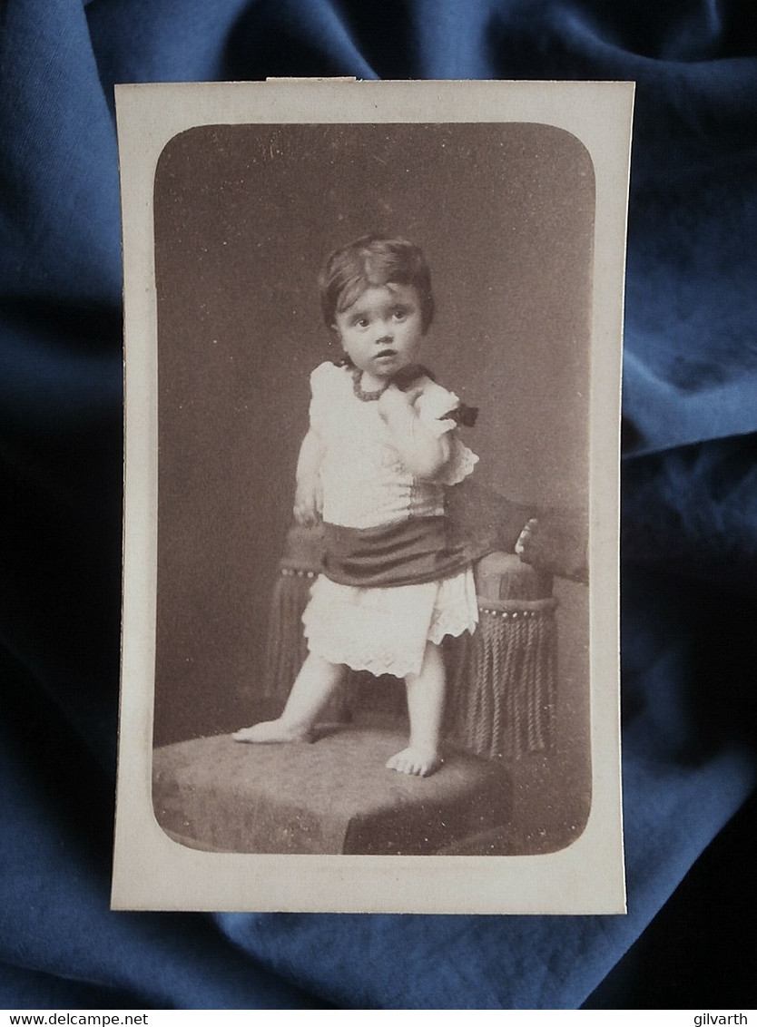 Photo CDV Sans Le Support Carton - Jeune Enfant (Denise Royer 1883-1904) Vers 1885 L550-10 - Old (before 1900)