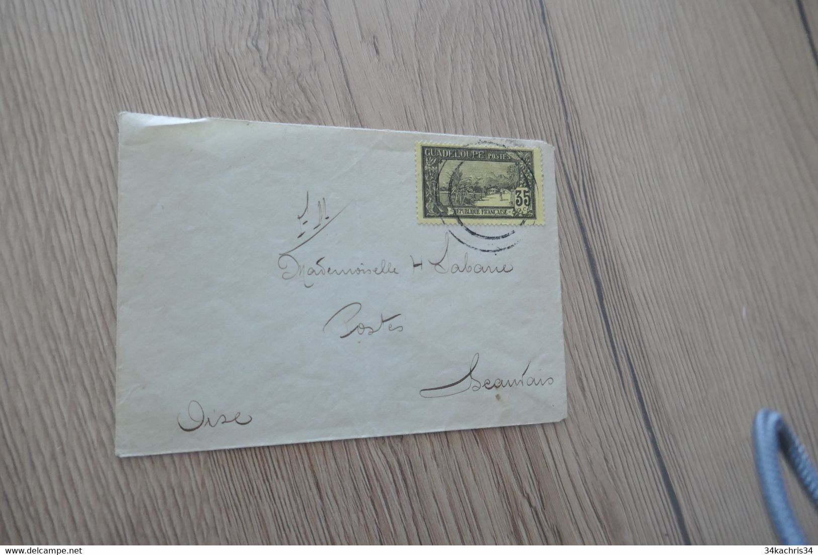 Lettre France Colonies Françaises  Guadeloupe 1 TP Pour Beauvais 1917 - Briefe U. Dokumente
