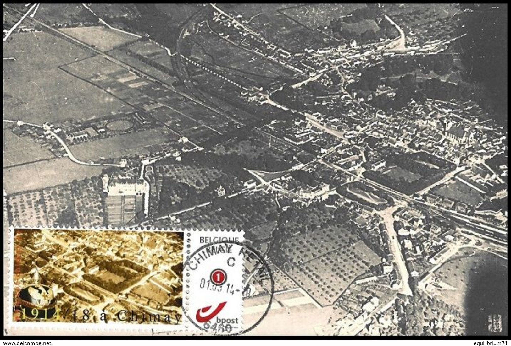 CM/MK - MYSTAMP° - 1914/1918 à Chimay - Photo Aérienne Allemande / Duitse Luchtfoto / Deutsches Luftbild - Cartas & Documentos