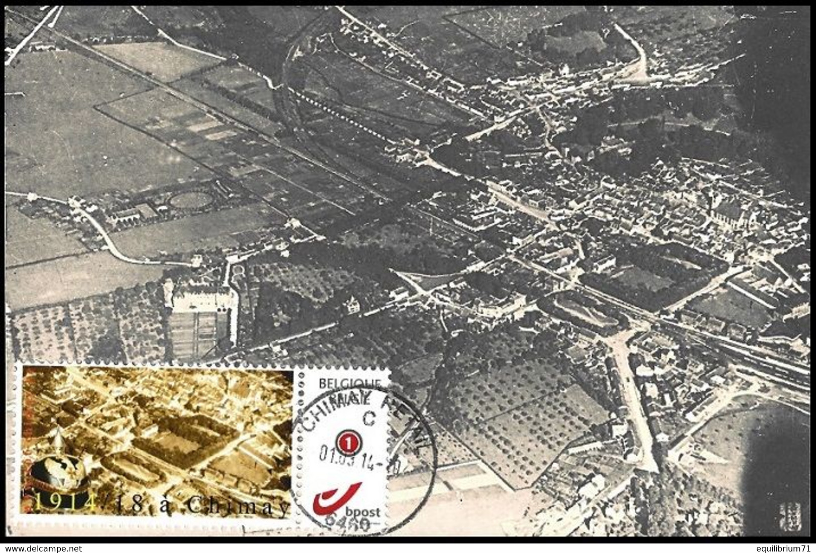 CM/MK - MYSTAMP° - 1914/1918 à Chimay - Photo Aérienne Allemande / Duitse Luchtfoto / Deutsches Luftbild - 2011-..