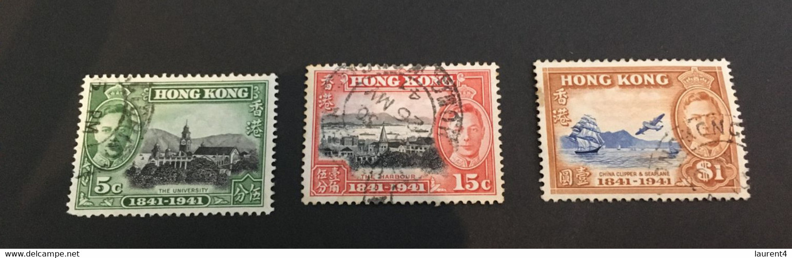 (stamp 15-05-2021) Hong Kong  - 4 Stamp - Anniversary - 5 C - 15 C - 25 C - $ 1.00 - Sonstige & Ohne Zuordnung