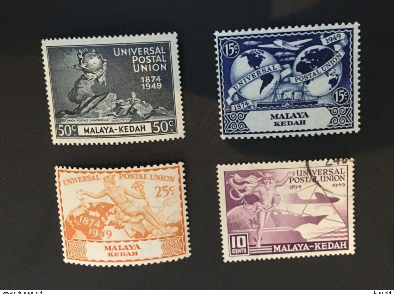 (stamp 15-05-2021) Malaysia Kedah  - 4 Stamps - UPU - Kedah