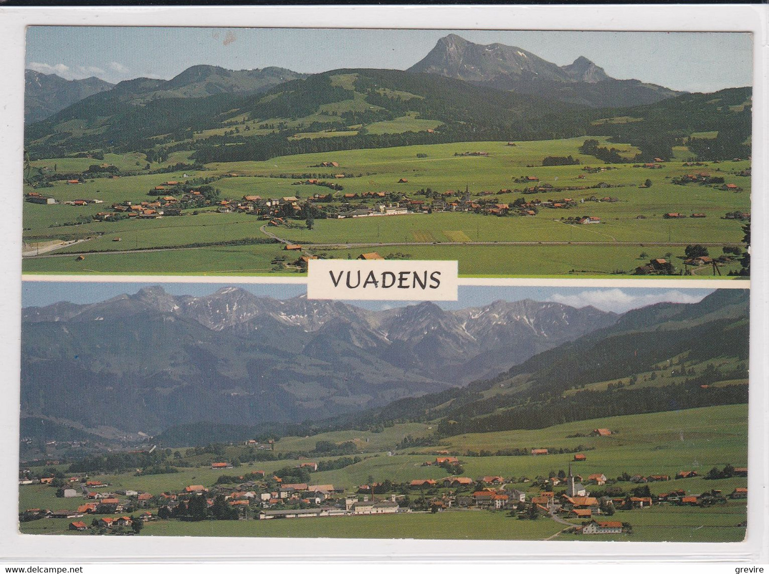 Vuadens, 2 Vues Panoramiques. Format 10 X 15 - Vuadens