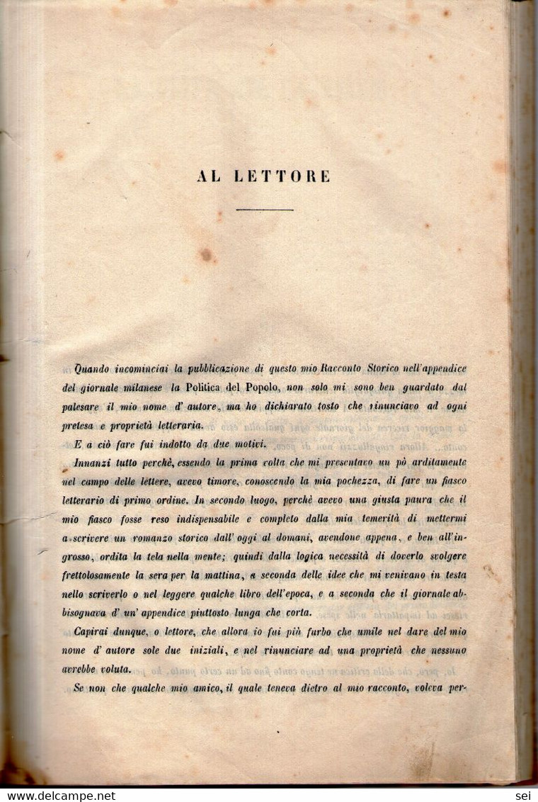 B 4274  - Biffi, Ghita Del Carrobbio, La Politica Del Popolo, Milano, 1863 - Anciens